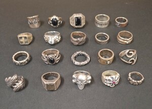 sj-100 シルバーアクセサリー　全て刻印入り　925　ブレスレットsilver　リング　ペンダント　まとめ 地金　ヴィンテージ　 天然石　重230g