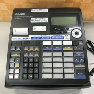 CASIO カシオ TE-2500 電子レジスター 鍵付き 起動可 店舗用品 現状品 電化/904