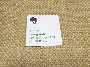 Evernote ロゴ ステッカー シール メッセージ