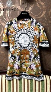 VERSACEの芸術◎極美品◆即完売◇VERSACE バロック デザインTシャツ ジャンニ ベルサーチ