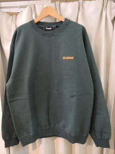 X-LARGE XLARGE エクストララージ STANDARD LOGO CREWNECK SWEATSHIRT グリーン Lサイズ 2023最新人気商品 値下げしました！