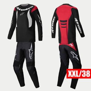 【送料サービス】 ALPINESTARS ’25 FLUID ハウル ジャージパンツセット ブラックホワイト XXL/38サイズ