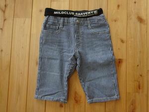 ★　MILDCLUB BRAVERY　ストライプ柄ショートパンツ130cm　★USED