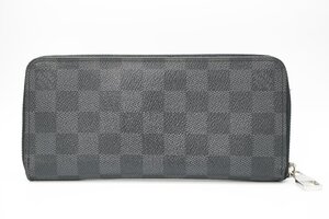 １円～【中古】LOUIS VUITTON ルイヴィトン 長財布 N63095 ダミエグラフィット ジッピーウォレット ヴェルティカル