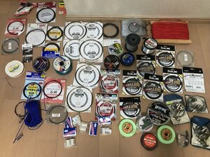 ★　【現状渡し　新品＆中古】　まとめて　糸　ハリス　仕掛け　大物釣り　石鯛　クエ　モロコ　釣り　ハリスワイヤー　釣り　フィッシング