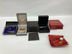 dunhill/Salvatore Ferragamo/YSL タイピン カフス おまとめ 箱付き【CFAC4023】