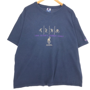 古着 90年代 チャンピオン Champion ATLANTA OLYMPIC アトランタオリンピック 1996 スポーツTシャツ メンズXL ヴィンテージ /eaa461556