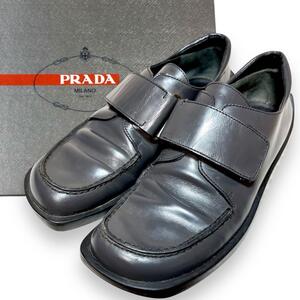 PRADA プラダ　ベロクロ　ローファー　ブラック　厚底　サイズ36