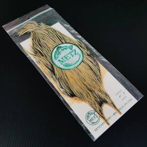 METZ/メッツ コックネックハックル バジャー Cock Neck Hackle Badger 新品 ドライ ウェット サーモンフライ毛鉤テンカラ本流トラウト渓流