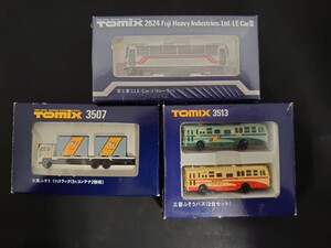 TOMIX トミックス 2624富士重工LE-Car Ⅱ(トレーラー) 3507三菱ふそう 11tトラック 3513三菱ふそうバス N-GAUGE Nゲージ 