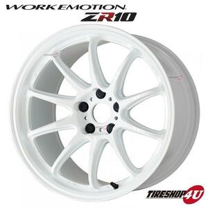 WORK EMOTION ZR10 16x6.5J 4/100 +50 AZW アズールホワイト 新品ホイール1本価格