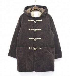 Mr. GENTLEMAN ミスタージェントルマン CORDUROY DUFFLE COAT コーデュロイダッフルコート L BROWN ブラウン MISTERGENTLEMAN