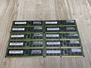 *8618-0613 ☆10枚SET/在庫＠20☆ Micron 2Rx4 PC3-10600R ( 8GB ) メモリ RAM ECC Registered DIMM 発送サイズ:A