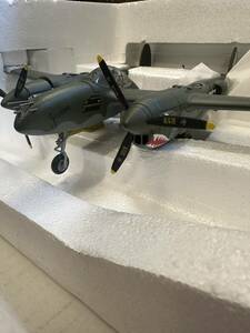 フランクリンミント　新品　2機セット　格安　P38ライトニング　P40ウォーホーク 1/48 戦闘機　アメリカ軍　ジャンク　完成品　金属製