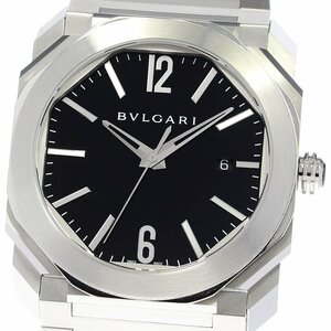 ブルガリ BVLGARI BG041S オクト ヴェロッチェシモ クロノ デイト 自動巻き メンズ 美品 箱・保証書付き_808572