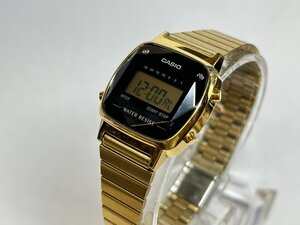 稼働品 チープカシオ CASIO LA670W 天然ダイヤモンド リミテッド デジタル腕時計　　　　　　　　　B215