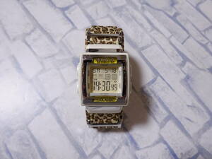 Baby-G 腕時計 BG-194AF レオパード ヒョウ柄 スクエア デジタル ベージュ 茶色 白 ベビージー ベビーG G-SHOCK