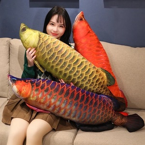 BIG 約100cm ビックサイズ 3色選択 アロワナ 熱帯魚 古代魚 クッション ぬいぐるみ 抱き枕 柔らか ぬいぐるみ アロワナ クッション H891