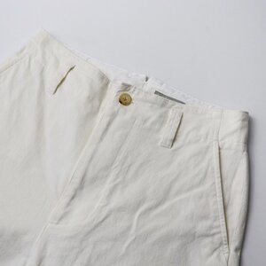 2022AW マーガレットハウエル MARGARET HOWELL DENSE COTTON TWILL トラウザーズパンツ 3/ホワイト ボトムス ロング 【2400013722414】