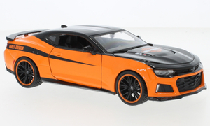 1/24 シボレー カマロ シヴォレー オレンジ ハーレーダビッドソン Chevrolet Camaro ZL1 orange black 2017 1:24 梱包サイズ80