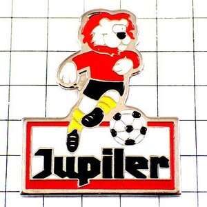 ピンバッジ・ベルギーのビール酒ジュピターライオンのサッカー選手と球 JUPILER BELGIUM◆フランス限定ピンズ