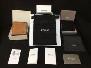 CELINEPARIS セリーヌパリス ポーチ ショッパー 巾着 広島市長記念品 レザーミニ財布 YUKITORII 財布 収納袋セット 3点セット 管54096075