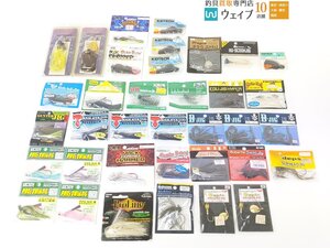 ジャッカル ナカタジグ 3/8oz、イッセイ ビビビショット 3.5g 他 デプス ノリーズ ハイドアップ等 ラバージグ 36点 未使用品 ※