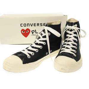 PLAY COMME des GARCONS×CONVERSE プレイコムデギャルソン×コンバース CHUCK TAYLOR HI ハイカットキャンバススニーカー IT7WMYCYPAWG