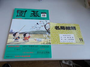 囲碁　1994年11月号　別冊付録付き　誠文堂新光社発行　1994年11月1日発行　中古品