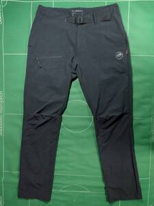 ▲MAMMUTマムート ストレッチソフトシェル素材 トレックパンツ AEGILITY Slim Pants AF Men ブラック アジアL 美品!!!▲