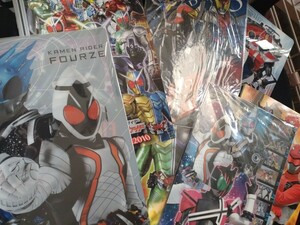 新品未開封　劇場版　仮面ライダー　劇場グッズセット　クリアファイル　下敷き　ノート　自由帳　フォーゼ　電王　キバ　ディケイド　W　