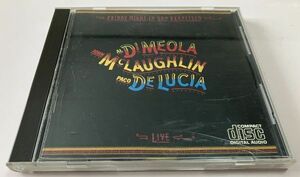 CBS SONY CD 金レーベル AL DI MEOLA アル・ディ・メオラ PACO DE LUCIA パコ・デ・ルシア JOHN MCLAUGHLIN ジョン・マクラフリン 初期盤