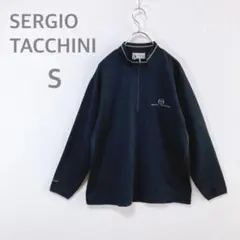 【SERGIO TACCHINI】 ハーフジップ　トレーナー　ロゴ刺繍　日本製