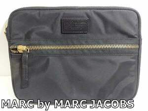 X4K032◆本物◆ マークジェイコブス MARC by MARC JACOBS ブラック タブレットケース フラットポーチ