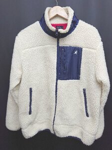 ◇ ZIP FIVE ジップファイブ × KANGOL カンゴール 長袖 ジャケット サイズL オフホワイト系 レディース メンズ P