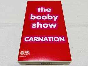 CARNATION★カーネーション★the booby show★COVA6118★VHS★ビデオカセット★15曲収録★new morning★edo river★夜の煙突★直江正広