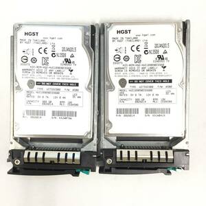 K6021476 HGST 900GB SAS 10K HDD 2.5インチ 2点【中古動作品】