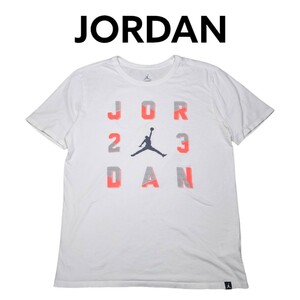 JORDAN　ビッグプリント　Tシャツ　古着　ジョーダン　ネオンカラー