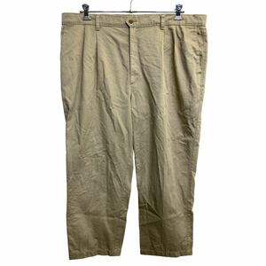 DOCKERS チノパン W44 ドッカーズ タックパンツ ビッグサイズ ベージュ コットン 古着卸 アメリカ仕入 2408-261