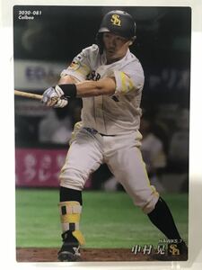 中村晃　081 カルビー　プロ野球チップス　2020 ノーマルカード　ソフトバンクホークス