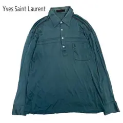 【Yves Saint Laurent】長袖ポロシャツ