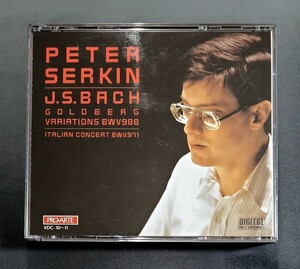 【VDC-10～11】ピーター・ゼルキン/J.S.バッハ：ゴールドベルク変奏曲、イタリア協奏曲　税表記なし 5600円　PROARTE　Peter Serkin　Bach
