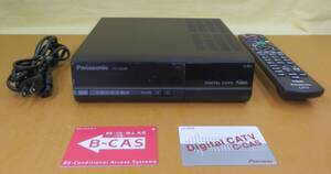 ☆3635 Panasonic CATVチューナー TZ-LS200P B-CAS・C-CAS カード付き リモコンセット 中古品