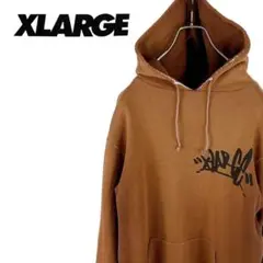 10M500◯ XLARGE サーマル ダメージ フェード プルオーバーパーカー