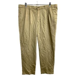 DOCKERS チノパン W46 ドッカーズ タックパンツ ビッグサイズ ベージュ コットン 古着卸 アメリカ仕入 2406-745