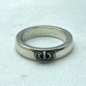 【中古】JUSTIN DAVIS CROWN HEART RING 15号 シルバー ジャスティン・デイビス[240019473369]