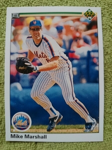 ★来日外国人 マーシャル 中日 ドラゴンズ MIKE MARSHALL UD UPPER DECK 1990 MLB NEW YORK METS ニューヨーク メッツ マイク