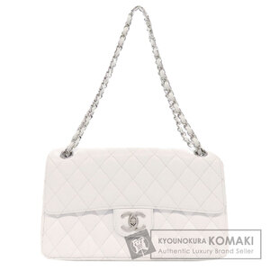 CHANEL シャネル チェーンショルダー マトラッセ シルバー金具 ショルダーバッグ キャビアスキン レディース 中古