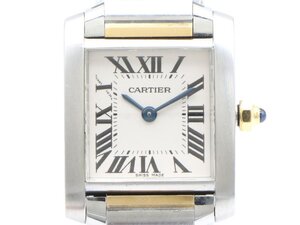 【 カルティエ Cartier 】腕時計 W51007Q4 タンクフランセーズSM K18YG/SS クォーツ アイボリー文字盤 レディース 新着 05944-0