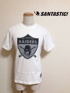 SANTASTIC! RAIDERS SWE SARU TEE サンタスティック クルーネック Tシャツ トップス 猿 半袖 サイズM ホワイト 日本製